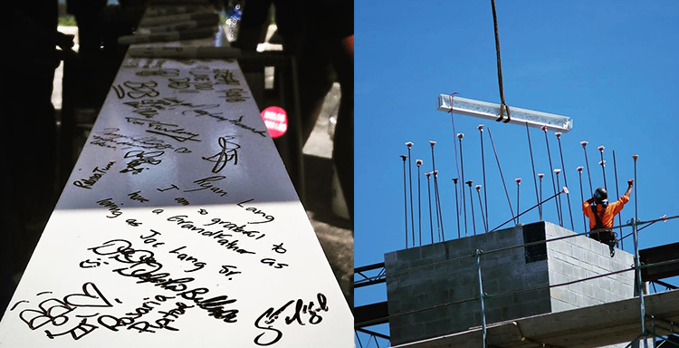 Topping off Ceremony Beam Signing